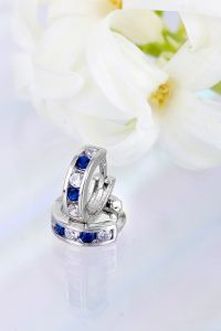 Ezüst gyermek fülbevaló bepattintós karika 8mm bp.35.4.3 - Ezüst gyerek fülbevaló