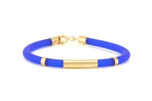 Baba arany karkötő kaucsuk sötétkék - 