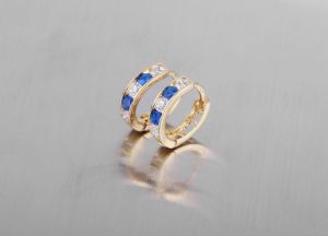 Arany gyermek fülbevaló 8mm belső átmérővel - 