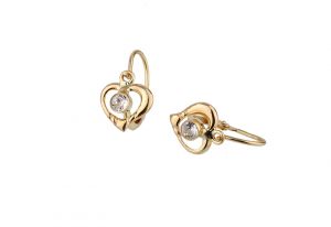 Arany bébi és gyermek fülbevaló bf-sz03-sa.f - 