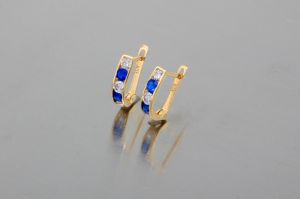 Arany gyermek fülbevaló 8mm belső átmérővel - 