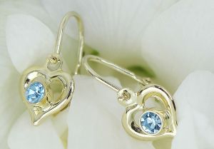 Arany bébi és gyermek fülbevaló e.vk-ald-409 - Ezüst gyerek fülbevaló