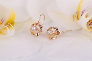 Arany bébi és gyermek fülbevaló gy.f-ld-414 - Arany baba fülbevalók