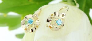 Arany bébi és gyermek fülbevaló gy.vk-ld-426 - Ezüst gyerek fülbevaló