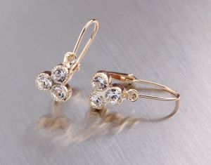 Arany bébi és gyermek fülbevaló k.f-ld-442 - 