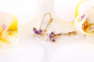 Arany bébi és gyermek fülbevaló x.-a140.4.10s-l - 