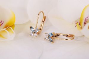 Arany bébi és gyermek fülbevaló x.-a140.4.10s-vk - 