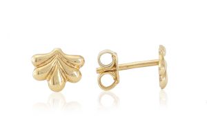 Arany fülbevaló stekkeres virágocska - 