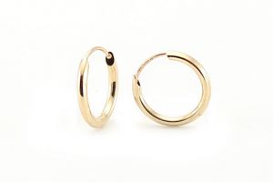 Arany karika fülbevaló vékony 9mm - Arany baba fülbevalók