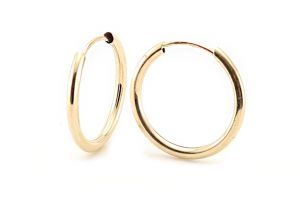 Arany karika fülbevaló vékony 11mm - Arany baba fülbevalók