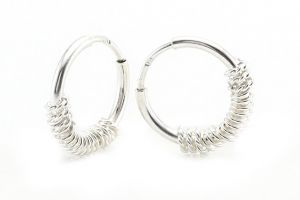 Ezüst fülbevaló karika 10mm belső átmérővel - Ezüst gyerek fülbevaló