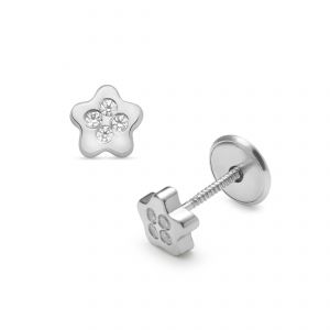 LISA fehér arany baba és gyermek fülbevaló JTAG-0331 - 