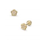 LISA arany baba és gyermek fülbevaló csavaros JTAG-0694-18